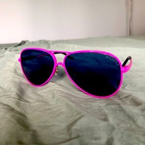 Wildfox pink aviator (airfox 2) sunglasses